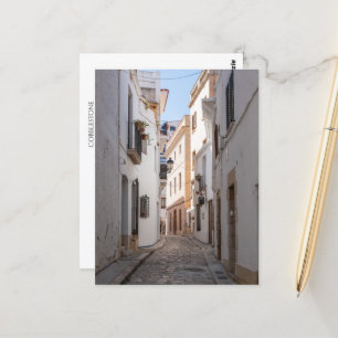 Cobblestone Street in Spanje –  Europa Briefkaart