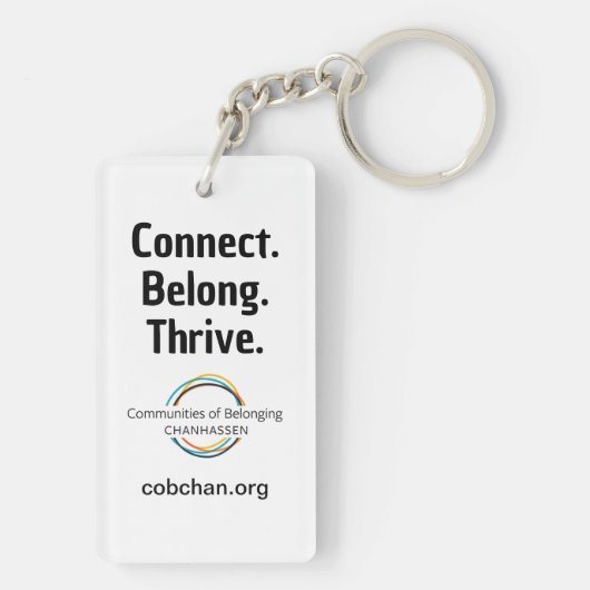 CoBC-Sleutelhanger - Connect Belong Thrive Sleutelhanger (achterkant)