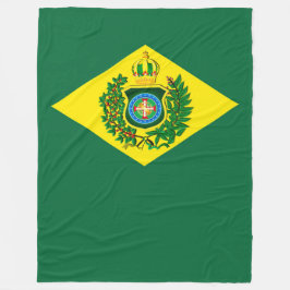 Cobertor de Lã Bandeira Imperial do Brasil Fleece Deken
