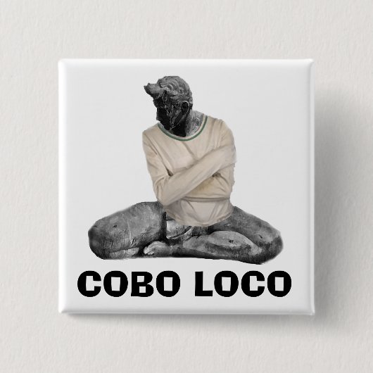 COBO LOCO VIERKANTE BUTTON 5,1 CM (Voorkant)