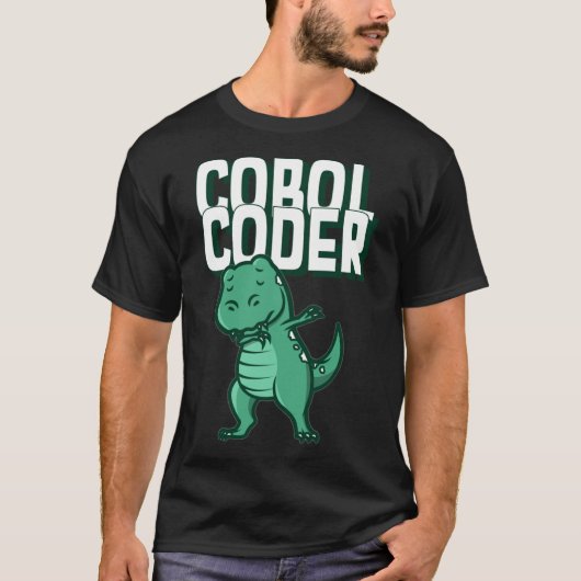 COBOL Coder Dinosaur Programmeur T-Shirt essentiel (Devant)