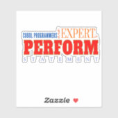 COBOL Expert Perform Statement Klassieke Coderings Sticker (Vel)