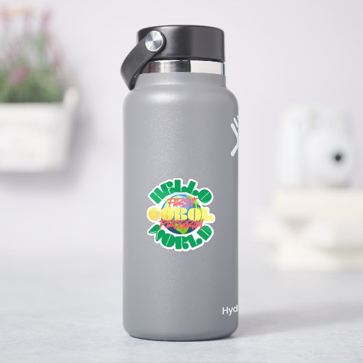 Cobol Hello World Eerste Programma in Sticker (HydroFlask)