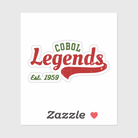 COBOL Legends Est. 1959 – A Retro Tech Sticker (Vel)