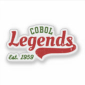 COBOL Legends Est. 1959 – A Retro Tech Sticker (Voorkant)