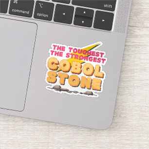 Cobol-programmeertaal als een sterke steen sticker