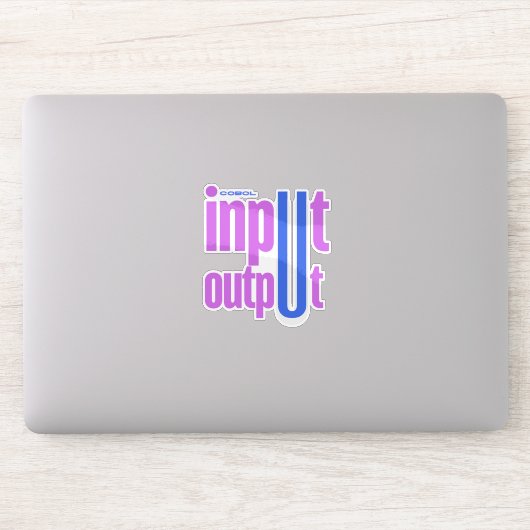 Cobol Programmeertaal Input Output Sectie Sticker (Computer)