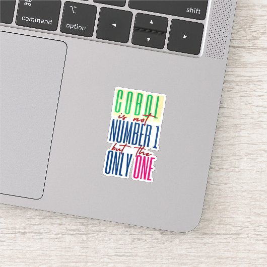 Cobol Programmeertaal is de enige sticker (Detail)