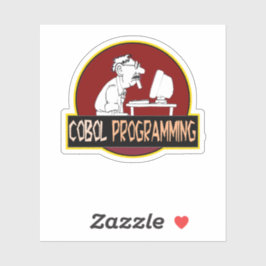 COBOL Programmer - Old-School Coding Legend  Sticker