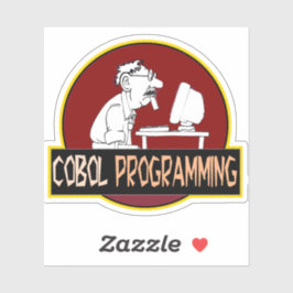 COBOL Programmer - Old-School Coding Legend  Sticker