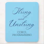 Cobol Programmeren String en Unstring Werkwoord Muismat (Voorkant)