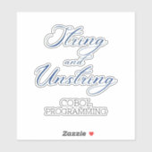 Cobol Programmeren String en Unstring Werkwoord St Sticker (Vel)