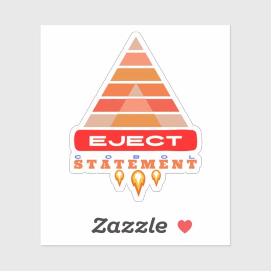 Cobol-programmering Eject Statement Sticker (Vel)
