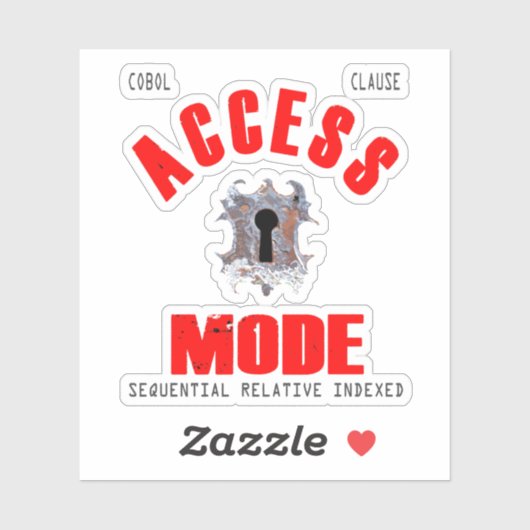 Cobol Programming Access Mode Sticker (Feuille)