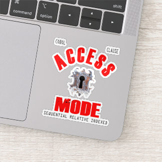 Cobol Programming Access Mode Sticker