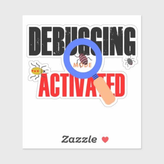 Cobol Programming Debug Mode Activated Sticker (Vel)