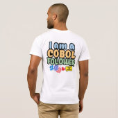Cobol Programming Language Follower T-shirt (Achterkant volledig)