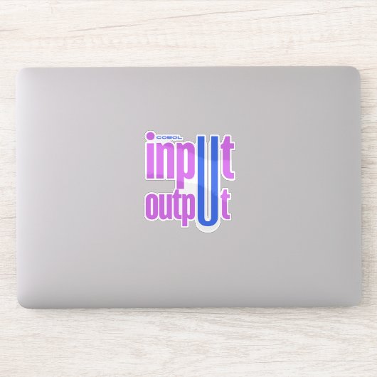 Cobol Programming Language Input Output Section Sticker (Computer)