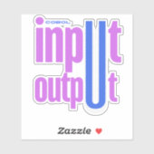 Cobol Programming Language Input Output Section Sticker (Vel)
