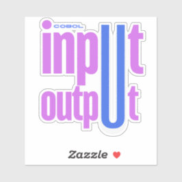 Cobol Programming Language Input Output Section Sticker