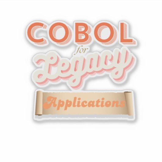Cobol Programming Language Legacy Sticker (Voorkant)