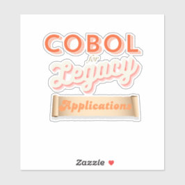 Cobol Programming Language Legacy Sticker