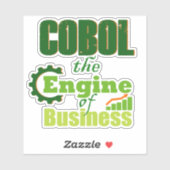 Cobol The Engine of Business Sticker (Vel)