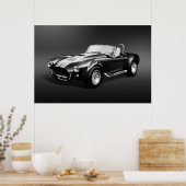 Cobra-427s zwart Poster (Keuken)