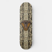 Cobra Fangs Faux Snakeskin Reptilian Snake Skateboard (Voorkant)