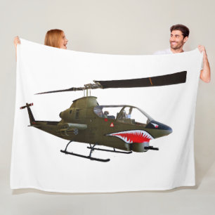 COBRA HELICOPTER FLEECE DEKEN
