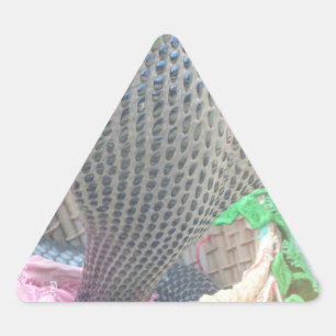 Cobra in Basket Art Print Driehoek Sticker