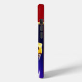 Cobra levendige rode paarse witte en gele schubben Case-Mate iPhone case (Achterkant / Links)