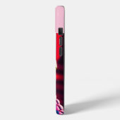 Cobra slang heeft levendige groene en roze blauwe  Case-Mate iPhone case (Achterkant / Links)