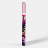 Cobra slang heeft levendige groene en roze blauwe  Case-Mate iPhone case (Achterkant / Rechts)