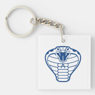 Cobra Snake Blue Venomous Boa animal Sleutelhanger