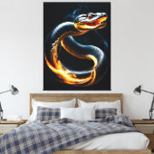 Cobra Snake Canvas Afdruk (Insitu (Slaapkamer))