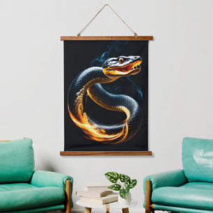 Cobra Snake Hangend Wandkleed