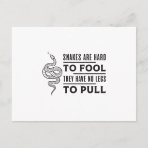 Cobra Snake Reptiel Snakers Dier Grappig Gift Idee Briefkaart