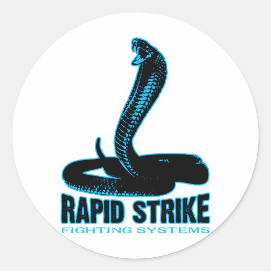 Cobra - snelle staking ronde sticker (Voorkant)