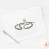Cobra Vierkante Sticker (Envelop)
