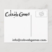 Cobweb Games Briefkaart (Achterkant)