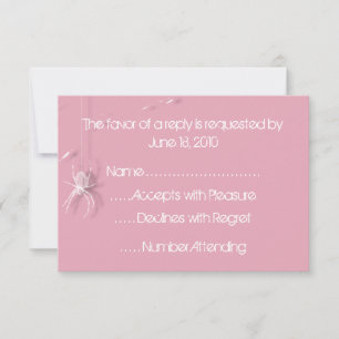 Cobwebs et araignées blanches Cartes RSVP