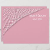 Cobwebs et araignées blanches Programme de mariage (Devant / Derrière)