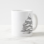 Coca chaud À feuillage persistant neige Jumbo Mug (Devant droit)