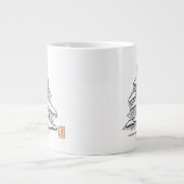 Coca chaud À feuillage persistant neige Jumbo Mug (Devant)