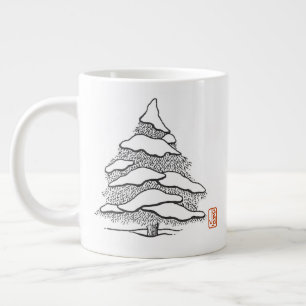Coca chaud À feuillage persistant neige Jumbo Mug
