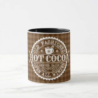 Coca chaud Brown À damiers Mug