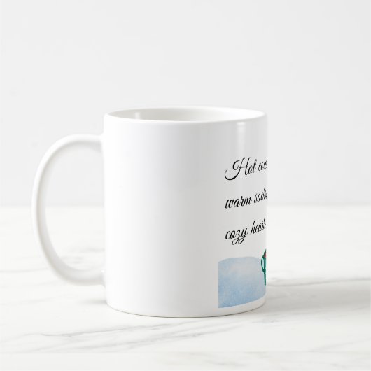 Coca chaud, Chaussettes chaudes Mug - Mug de Noël (Gauche)