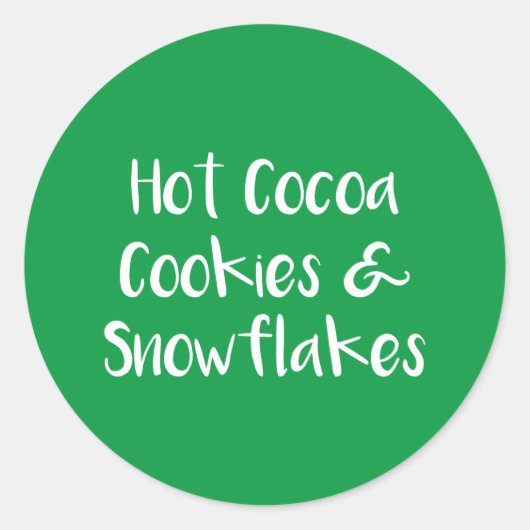 Coca chaud Cookies et Stickers Flakes (Devant)