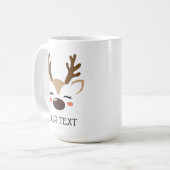 Coca chaud de rennes personnalisé ou Mug de café (Devant gauche)